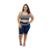 Bermuda Running Life Com Bolso Plus Size - Azul Marinho e Cinza - G4 - Azul