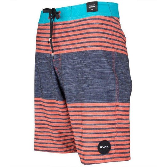 Bermuda RVCA Board Sinister Trunk - Laranja+Preto