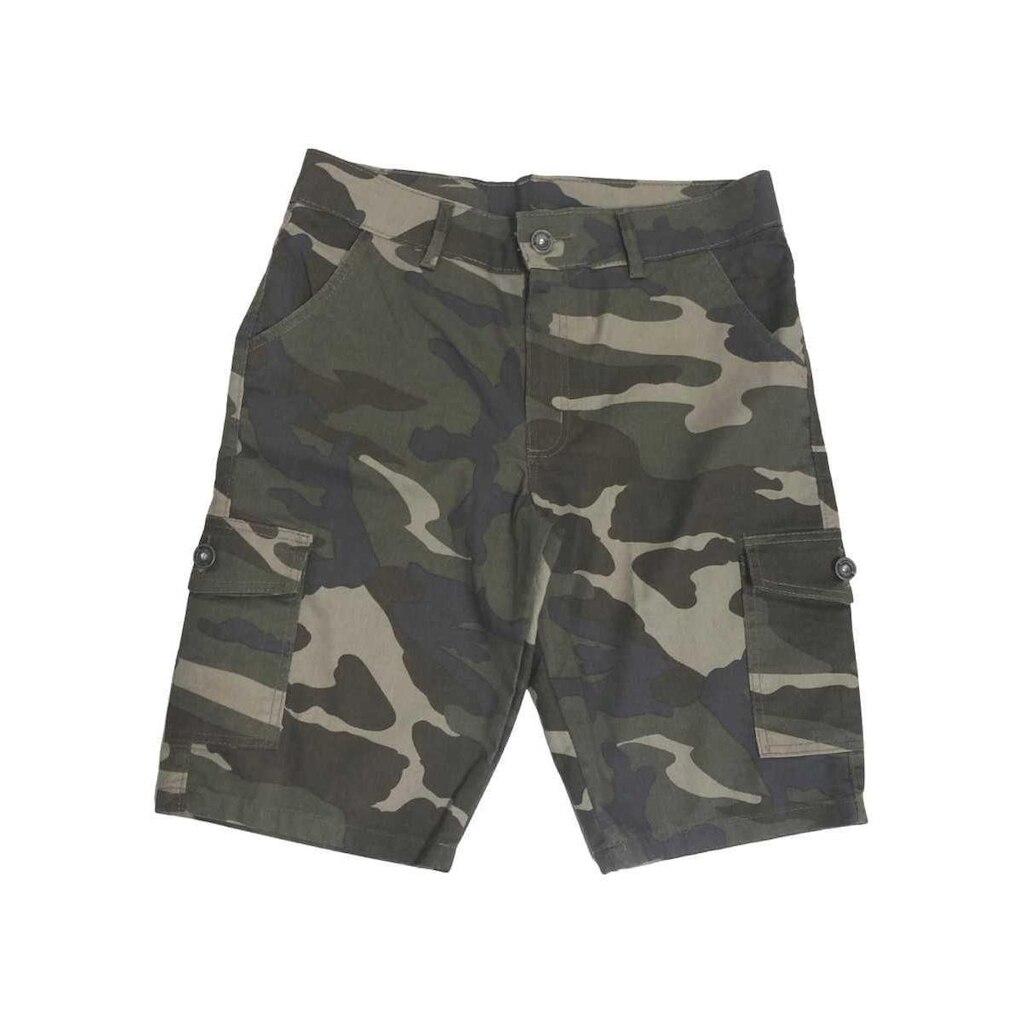 Bermuda Sarja Cargo Camuflada Adulto