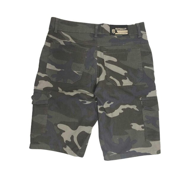 Bermuda Sarja Cargo Camuflada Adulto