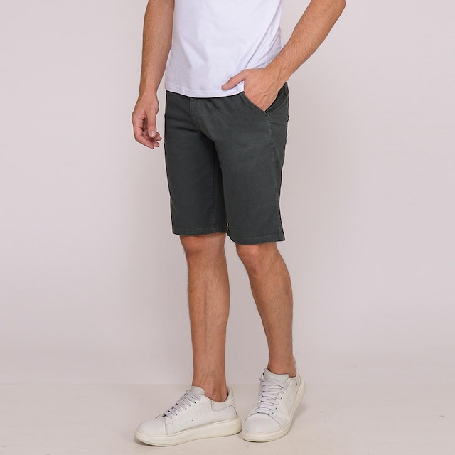 Bermuda Sarja Elastano Masculina Casual 7929