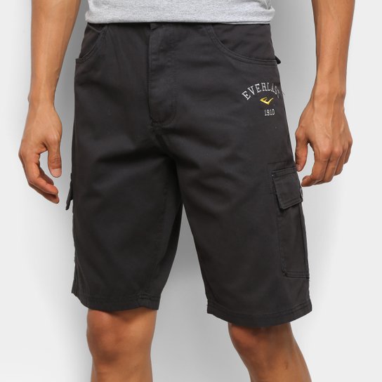 Bermuda Sarja Everlast Cargo Masculina - Preto é ruim? Bermuda Sarja Everlast Cargo Masculina - Preto é boa?