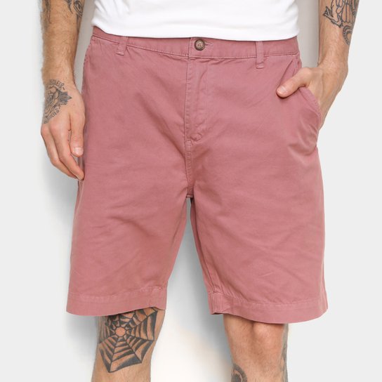 Bermuda Sarja Foxton Chino Masculina - Salmão Menor preço em Bermuda Sarja Foxton Chino Masculina - Salmão