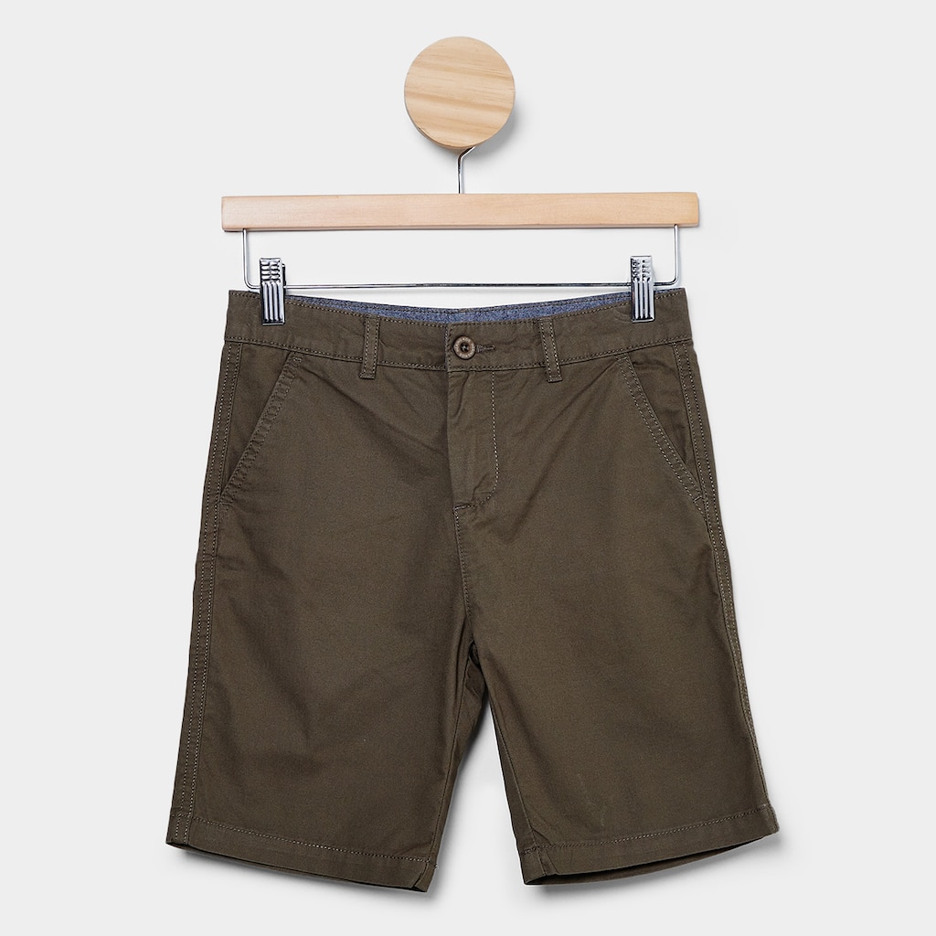 Bermuda Sarja Juvenil Hering Lisa Masculina