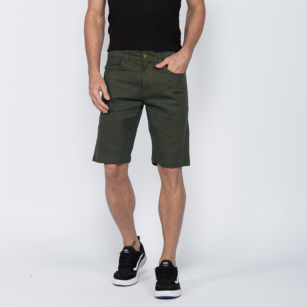 Bermuda Sarja Macaw Chino Lisa Mango Masculina