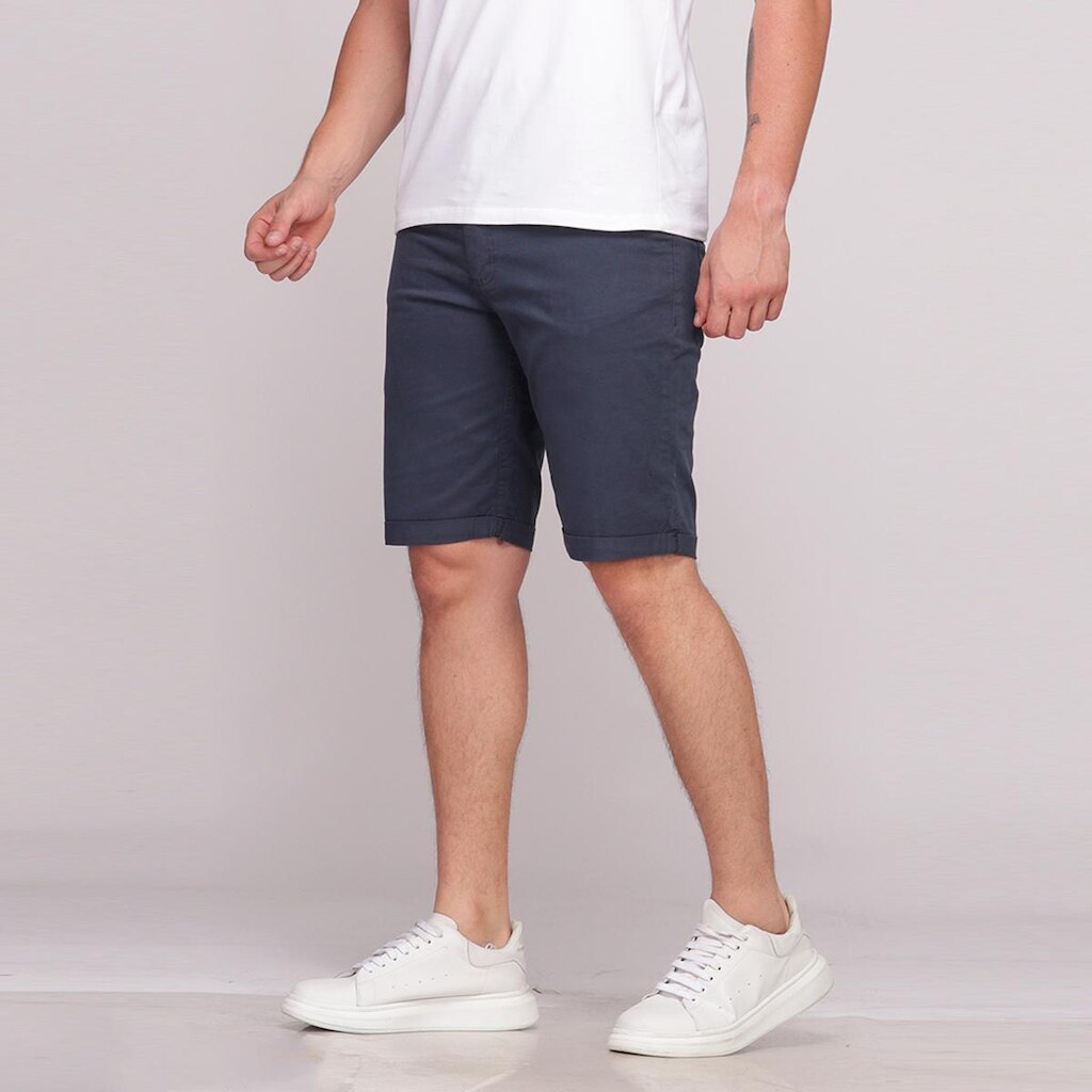 Bermuda Sarja Masculina Basica Elastano Conforto 7918
