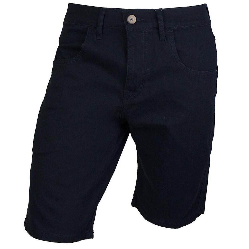Bermuda Sarja Masculina Ogochi Tradicional Preta - 0035