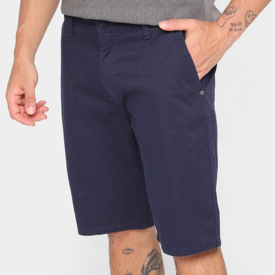 Bermuda Sarja Taco Chino Masculina - Marinho é ruim? Bermuda Sarja Taco Chino Masculina - Marinho é boa?