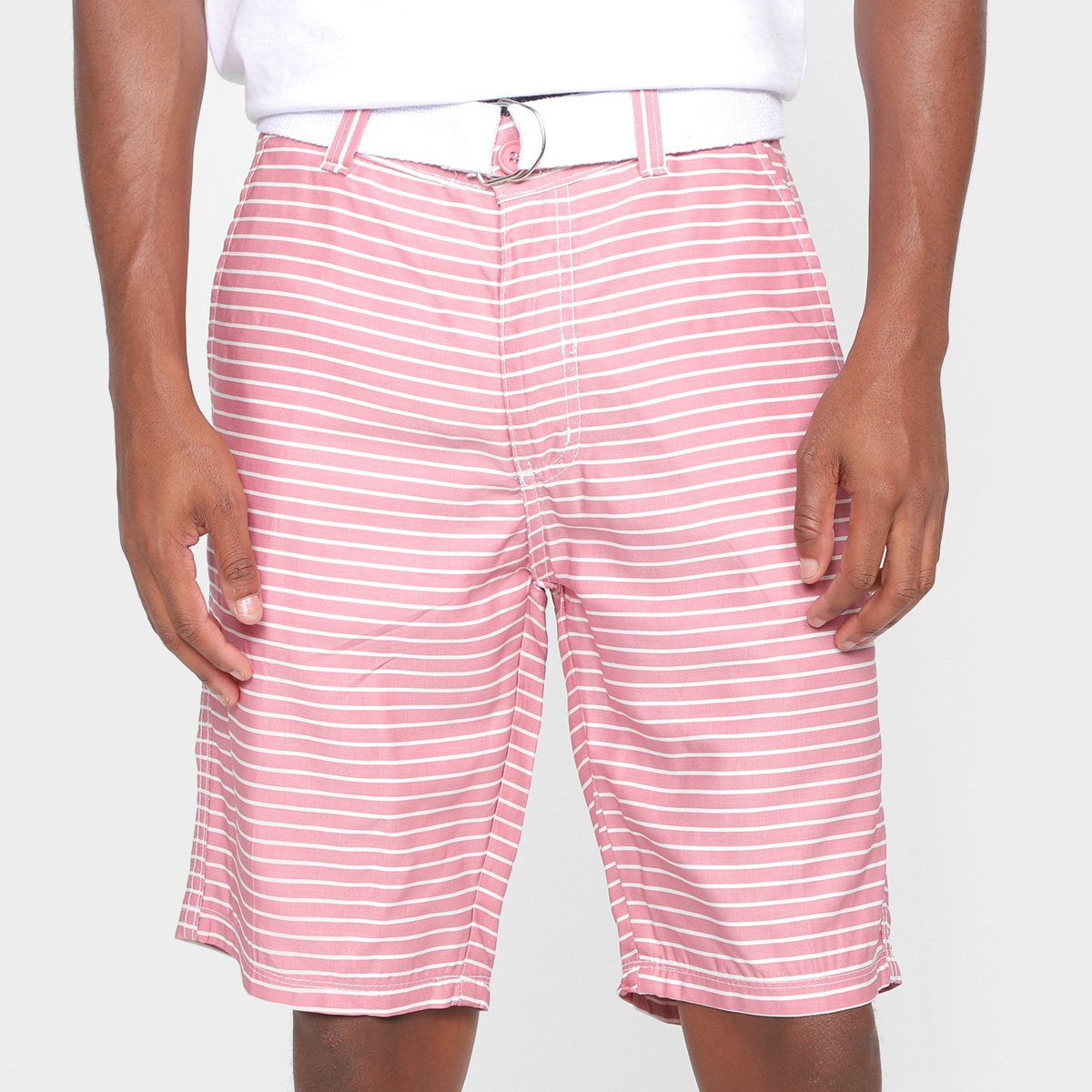 Bermuda Sarja Terminal Listrada Com Cinto Masculina é ruim? Bermuda Sarja Terminal Listrada Com Cinto Masculina é boa?