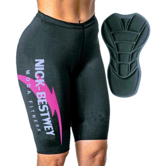 Bermuda Short Ciclismo Bike Mtb Feminina Com Forro Multigomos De Dupla Camada De Alta Densidade D90 - Preto Menor preço em Bermuda Short Ciclismo Bike Mtb Feminina Com Forro Multigomos De Dupla Camada De Alta Densidade D90 - Preto