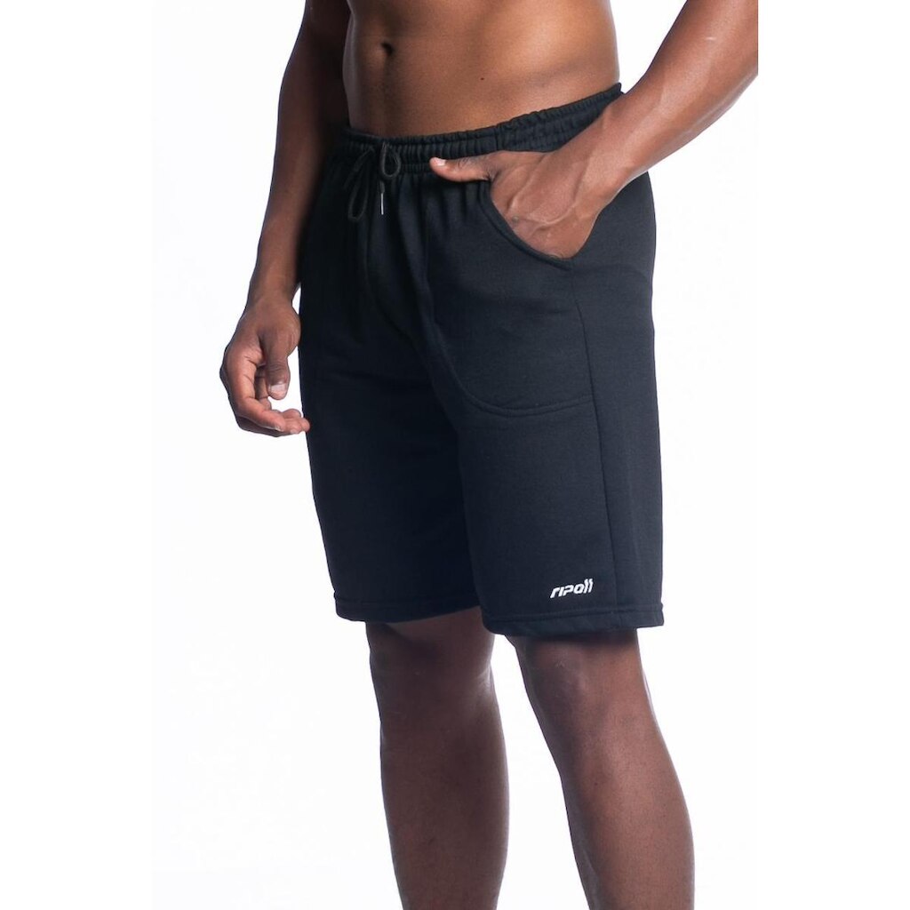 Bermuda Short De Moletom Masculina Com Bolso Treino