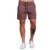 Bermuda Short Masculina Moletinho Adulto Casual - Marrom