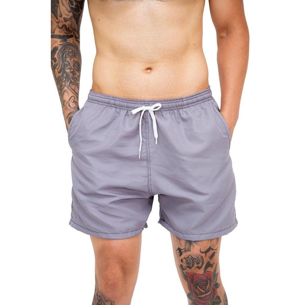 Bermuda Short Masculino Marav's Casual Básico Tactel Gin Tropical