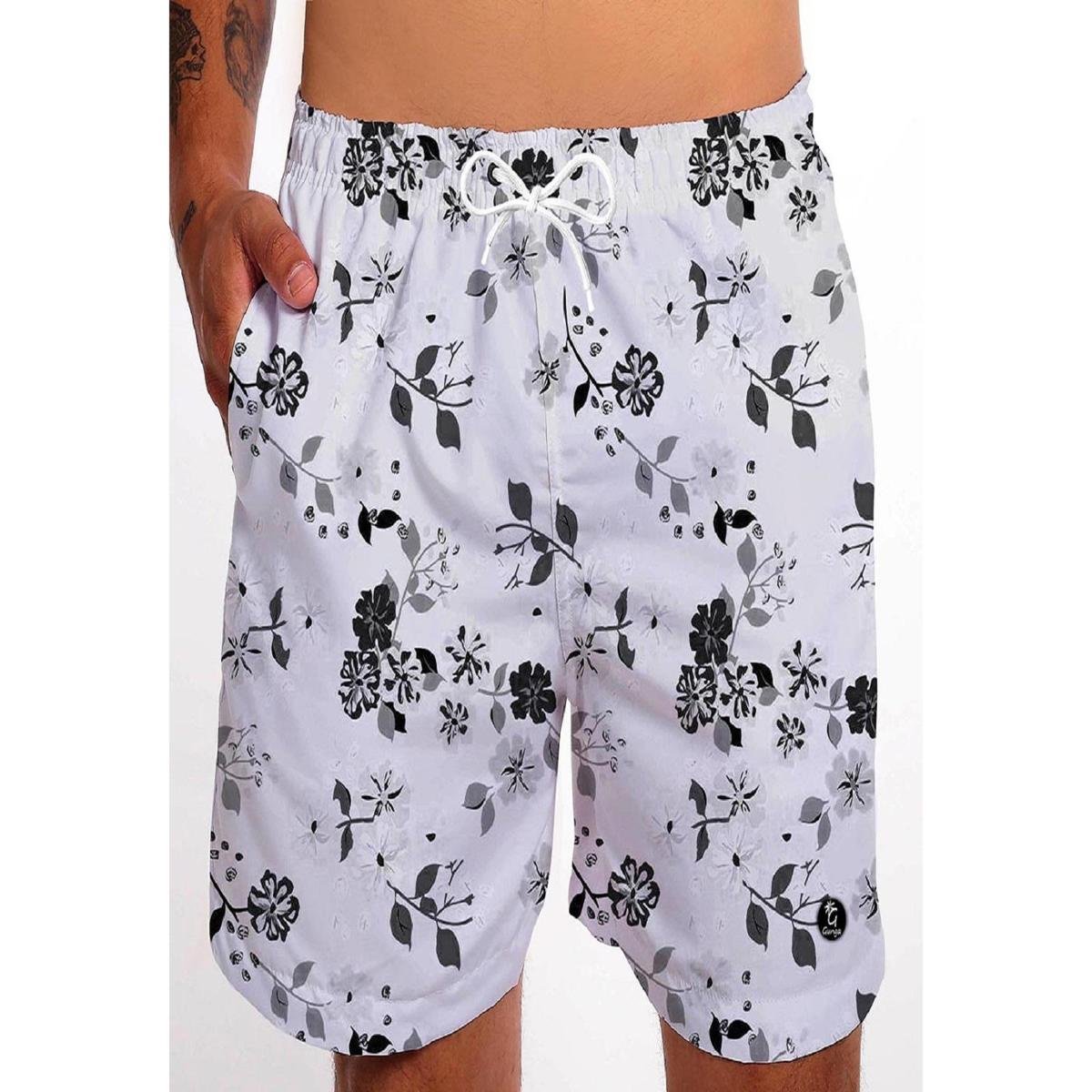 short praia branco masculino