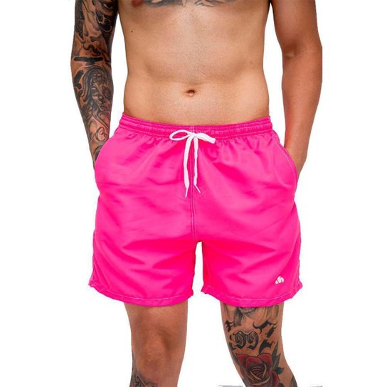 Bermuda Short Praia Maravs Masculino Mauricinho Várias Cores - Rosa Menor preço em Bermuda Short Praia Maravs Masculino Mauricinho Várias Cores - Rosa