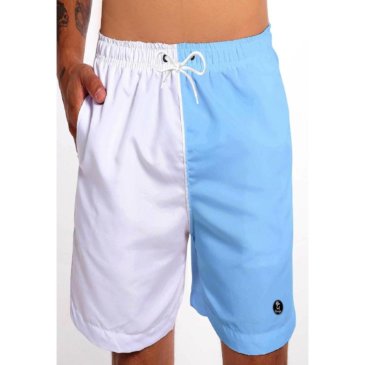 short praia branco masculino