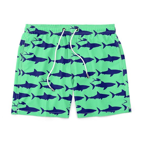 BERMUDA SHORT PRAIA VERDE TUBARÃO MASCULINO MASCULINO FERNANDO CO INFANTIL AO PLUS SIZE - Verde Limão+Verde Água Menor preço em BERMUDA SHORT PRAIA VERDE TUBARÃO MASCULINO MASCULINO FERNANDO CO INFANTIL AO PLUS SIZE - Verde Limão+Verde Água