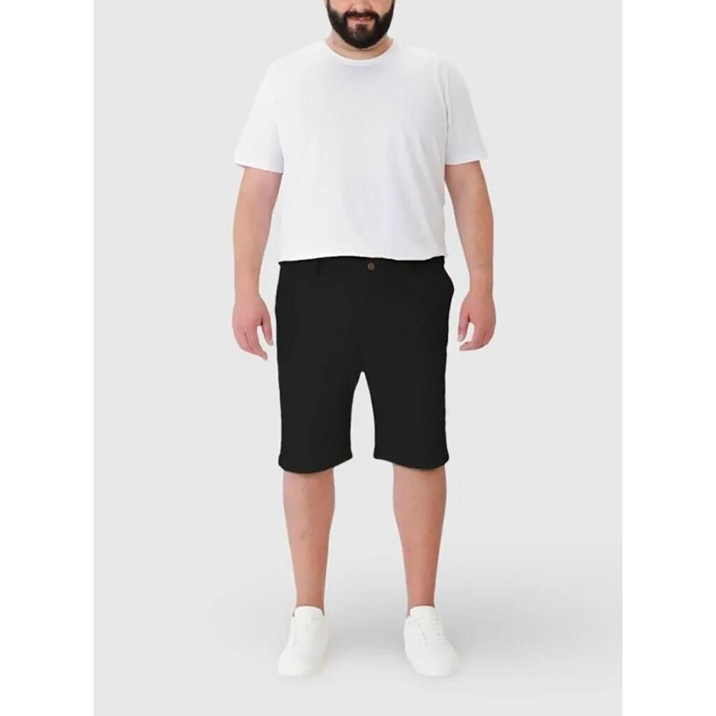 Bermuda Slim Malwee 1000123369 Masculina Plus Size Sarja Stretch T. 46/54