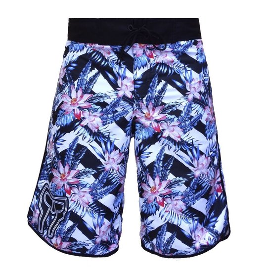 Bermuda Spartanus Fightwear Fight Tropical - Preto