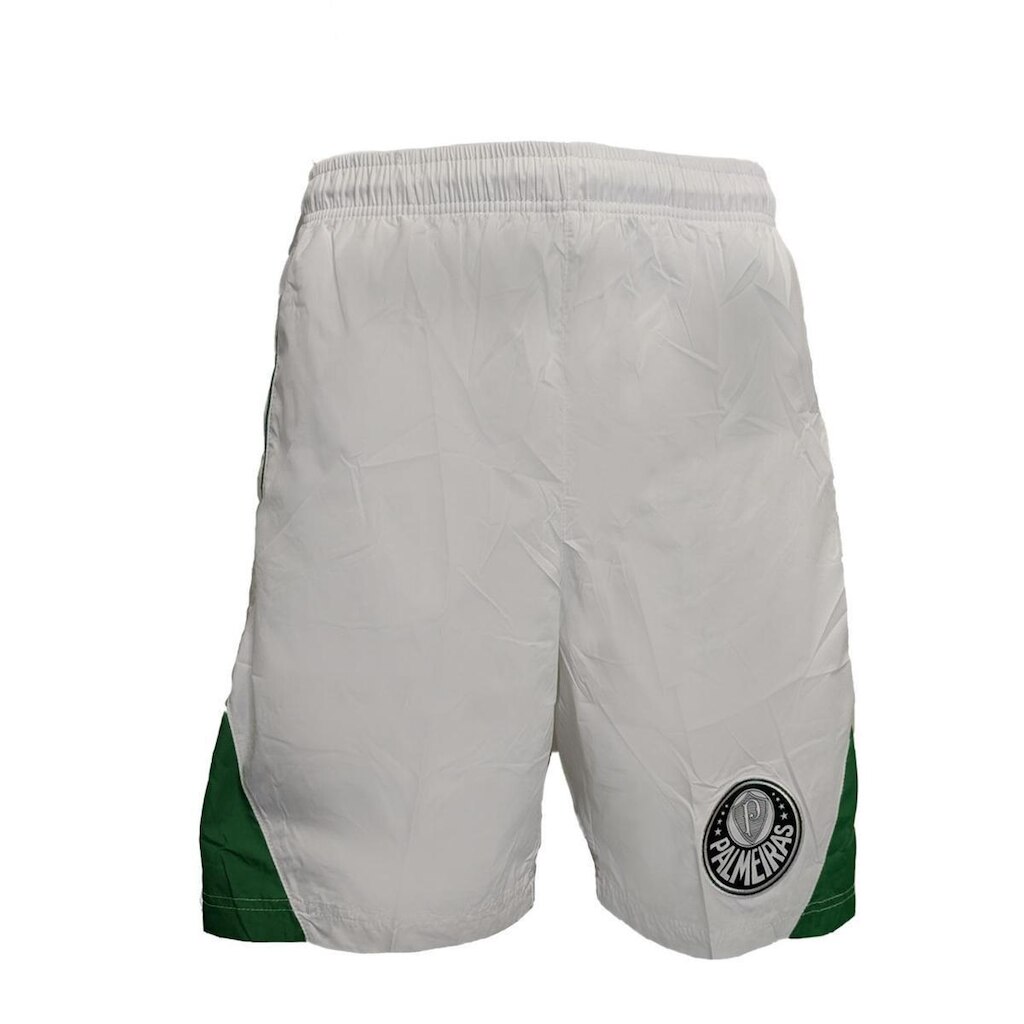Bermuda SPR Palmeiras 50D Masculino - Branco e Verde