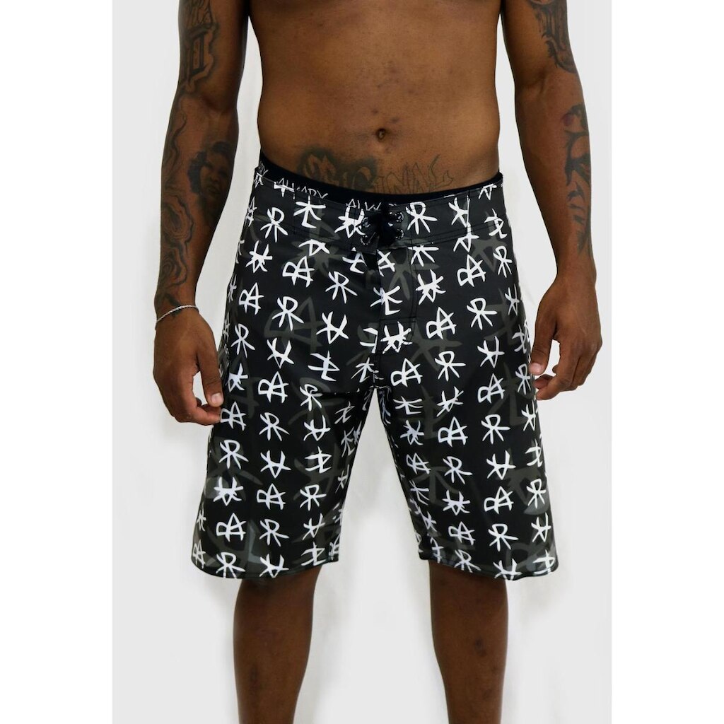 Bermuda Surf Alkary Ideograma Japão Preta