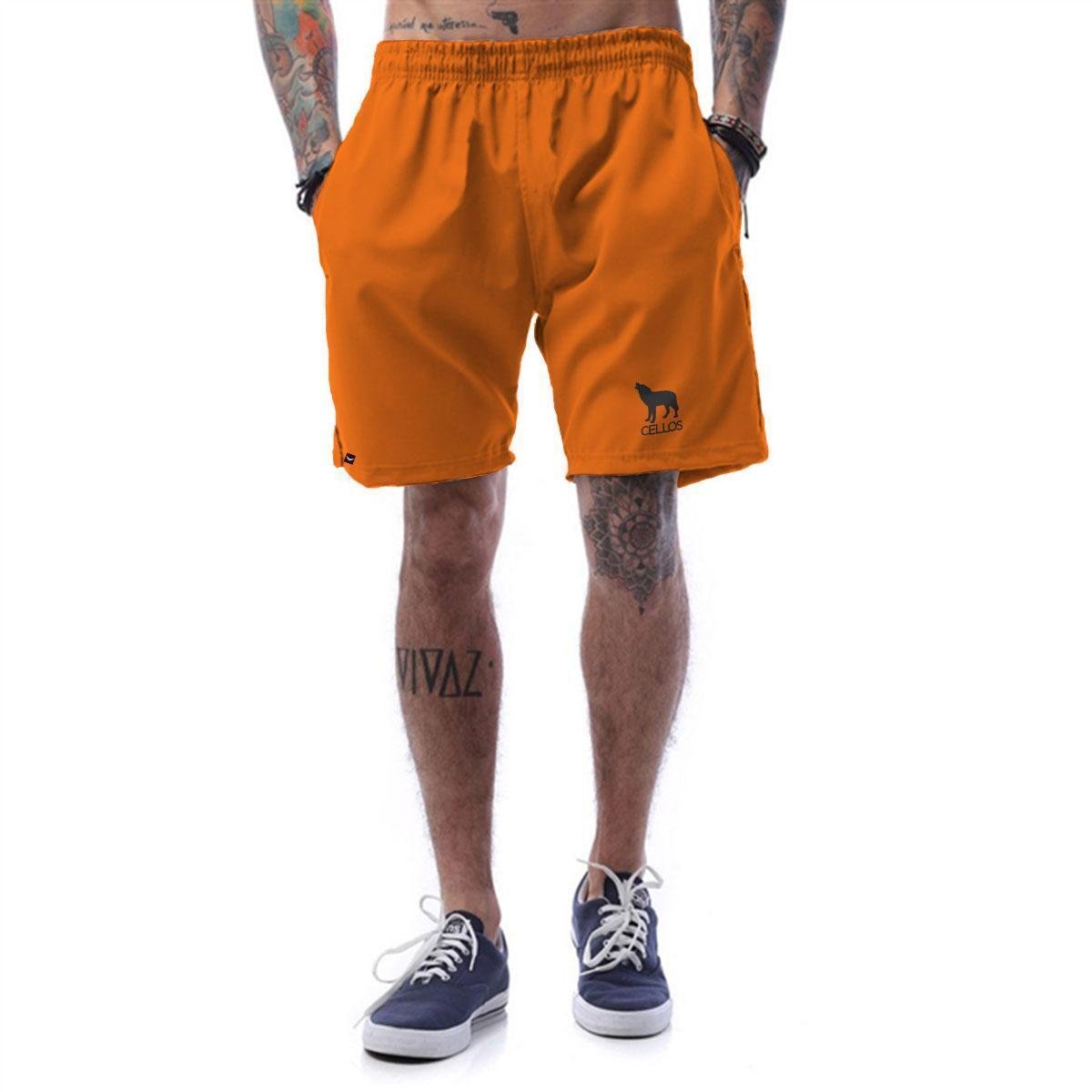 Bermuda Tactel Cellos Howled Premium Menor preço em Bermuda Tactel Cellos Howled Premium