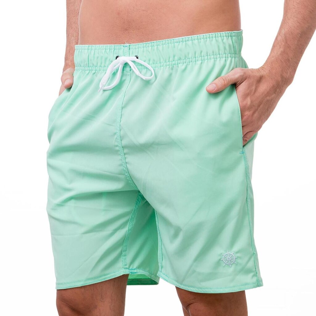 Bermuda Tactel Masculino Verde Água