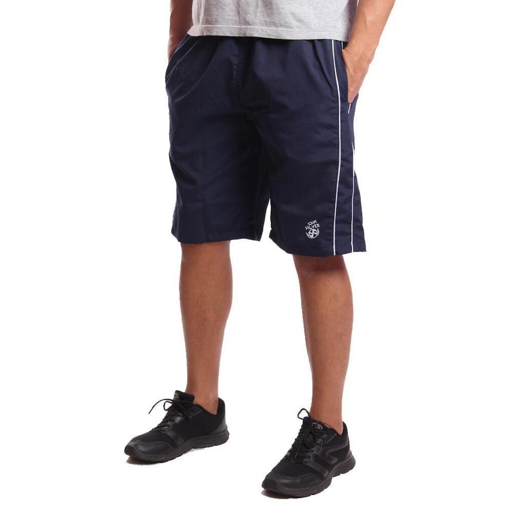 Bermuda Tactel OX SILVER com Bolsos Frente e Costa