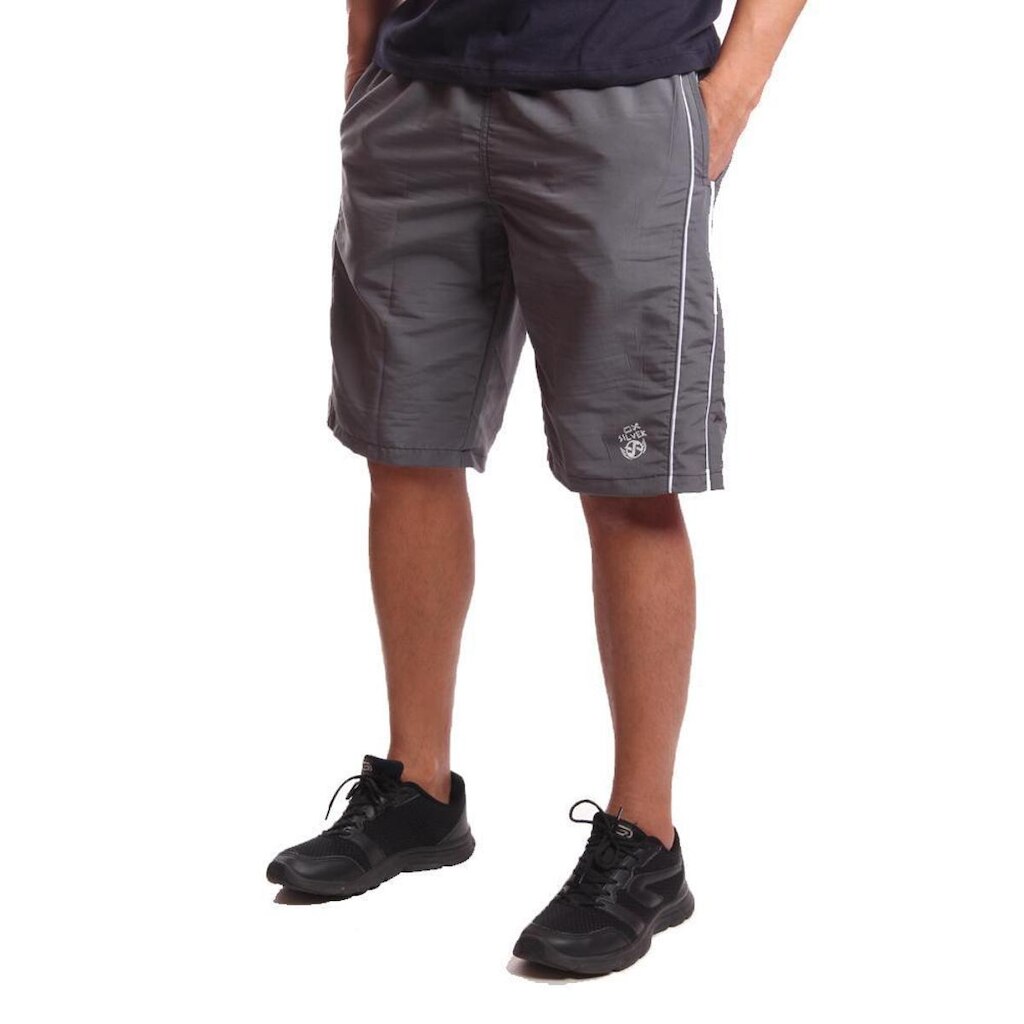Bermuda Tactel OX SILVER com Bolsos Frente e Costa