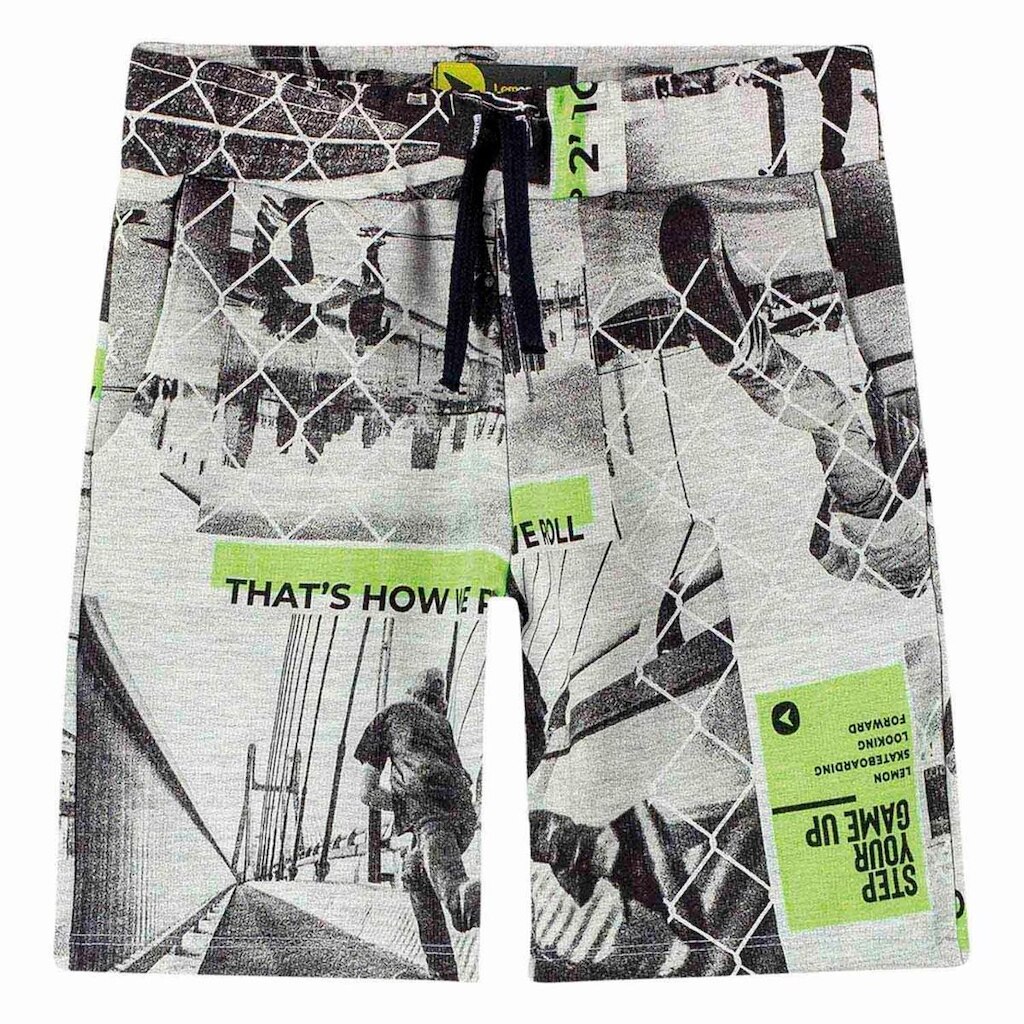 Bermuda Teen Masculina Lemon Moletom 81387.0467.12 Lemon