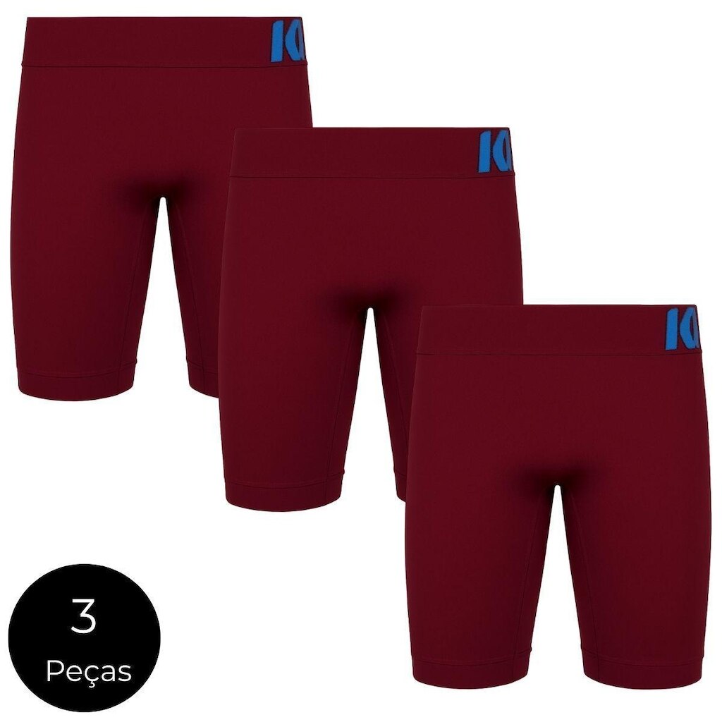 Bermuda Térmica Keeper Sem Costura Kit 3 Peças