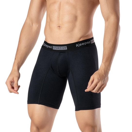 Bermuda Térmica Masculina Boxer Confort Long Leg Previne Assaduras - Preto é ruim? Bermuda Térmica Masculina Boxer Confort Long Leg Previne Assaduras - Preto é boa?