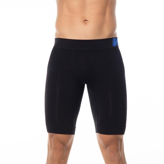 Bermuda Térmica Microfibra Sem Costura Keeper Masculina - Preto Menor preço em Bermuda Térmica Microfibra Sem Costura Keeper Masculina - Preto