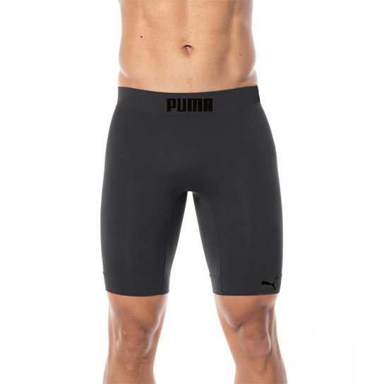 Bermuda Térmica Puma Alta Compressão Sem Costura - Chumbo Menor preço em Bermuda Térmica Puma Alta Compressão Sem Costura - Chumbo
