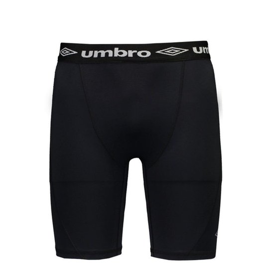 Bermuda Termica Umbro Diamond Preta - Preto Menor preço em Bermuda Termica Umbro Diamond Preta - Preto