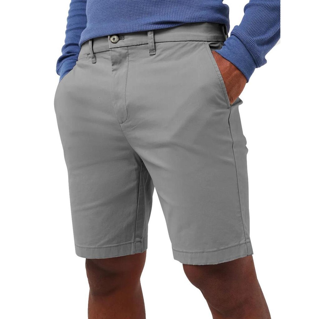 Bermuda Tommy Hilfiger Masculina de Sarja Stretch Cinza
