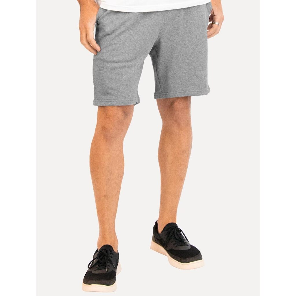 Bermuda Tommy Hilfiger Moletom Essential Terry Cinza Mescla