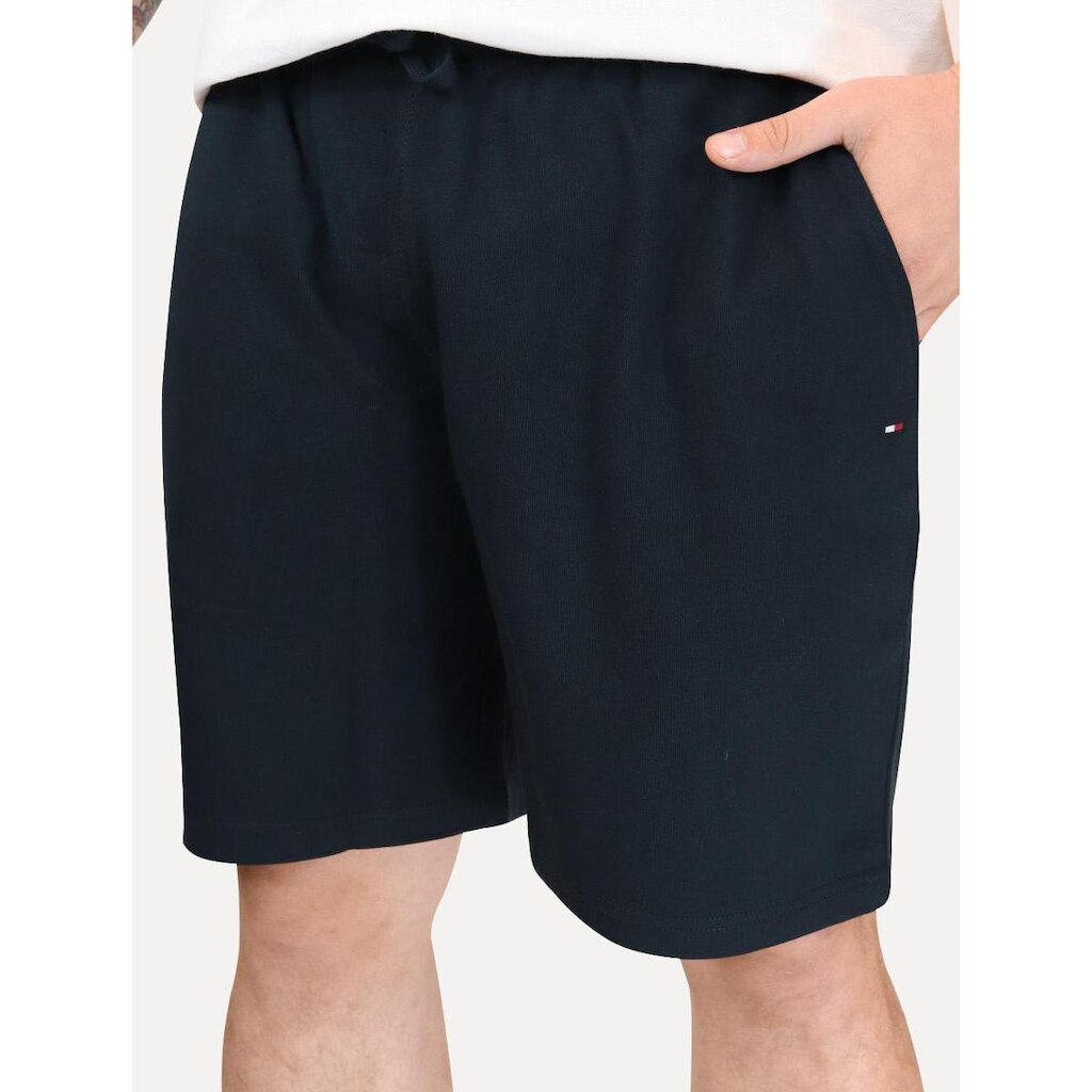 Bermuda Tommy Hilfiger Moletom Masculina Essential Terry Blue String Azul Marinho