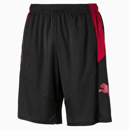 Bermuda Treino Puma Cat - Preto+Vermelho Menor preço em Bermuda Treino Puma Cat - Preto+Vermelho
