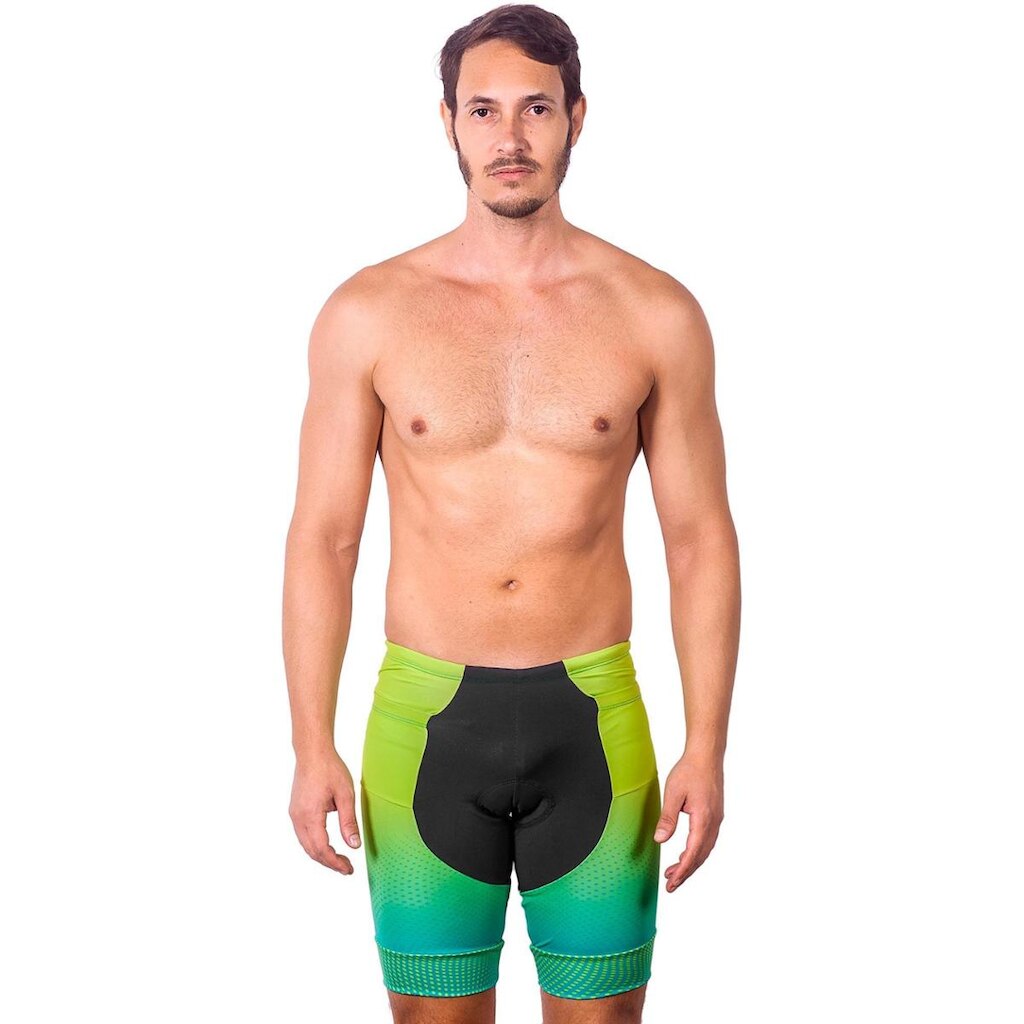 BERMUDA TRIATHLON ELITE NEON PROTEÇÃO UV 50+ KAUNA