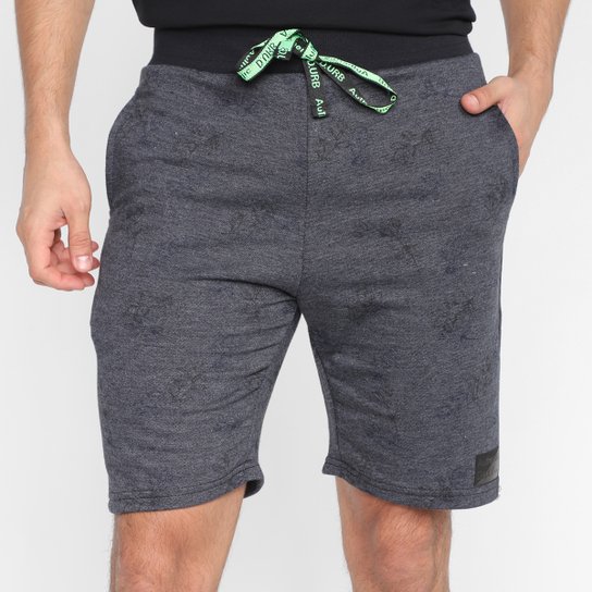 Bermuda Ultimato Moletinho Estampa Floral Masculina - Preto Menor preço em Bermuda Ultimato Moletinho Estampa Floral Masculina - Preto