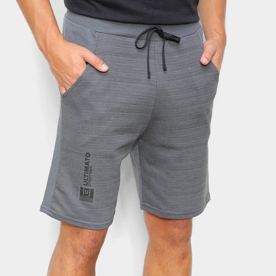 Bermuda Ultimato Moletinho Sport Masculina - Chumbo Menor preço em Bermuda Ultimato Moletinho Sport Masculina - Chumbo