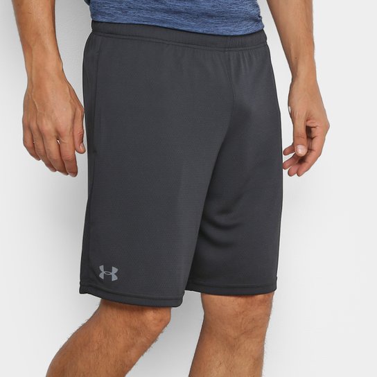 Bermuda Under Armour Mesh Sport Masculina - Preto+Cinza é ruim? Bermuda Under Armour Mesh Sport Masculina - Preto+Cinza é boa?