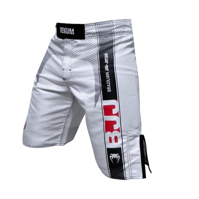 Bermuda Venum Jiu Jitsu Vertical - Branco Menor preço em Bermuda Venum Jiu Jitsu Vertical - Branco