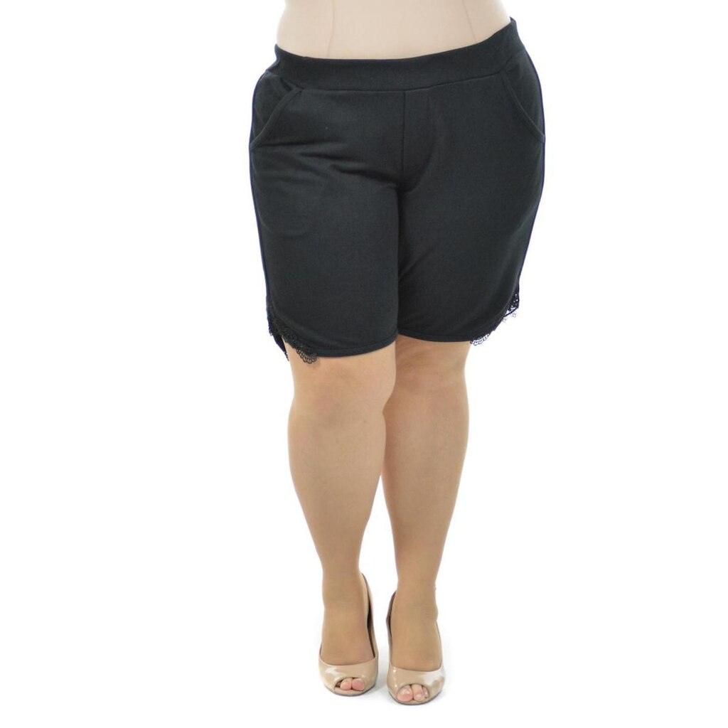 Bermuda vida boa plus size fenomenal Branco 54
