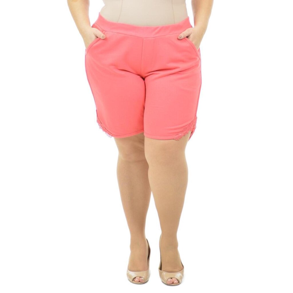 Bermuda vida boa plus size fenomenal Branco 54