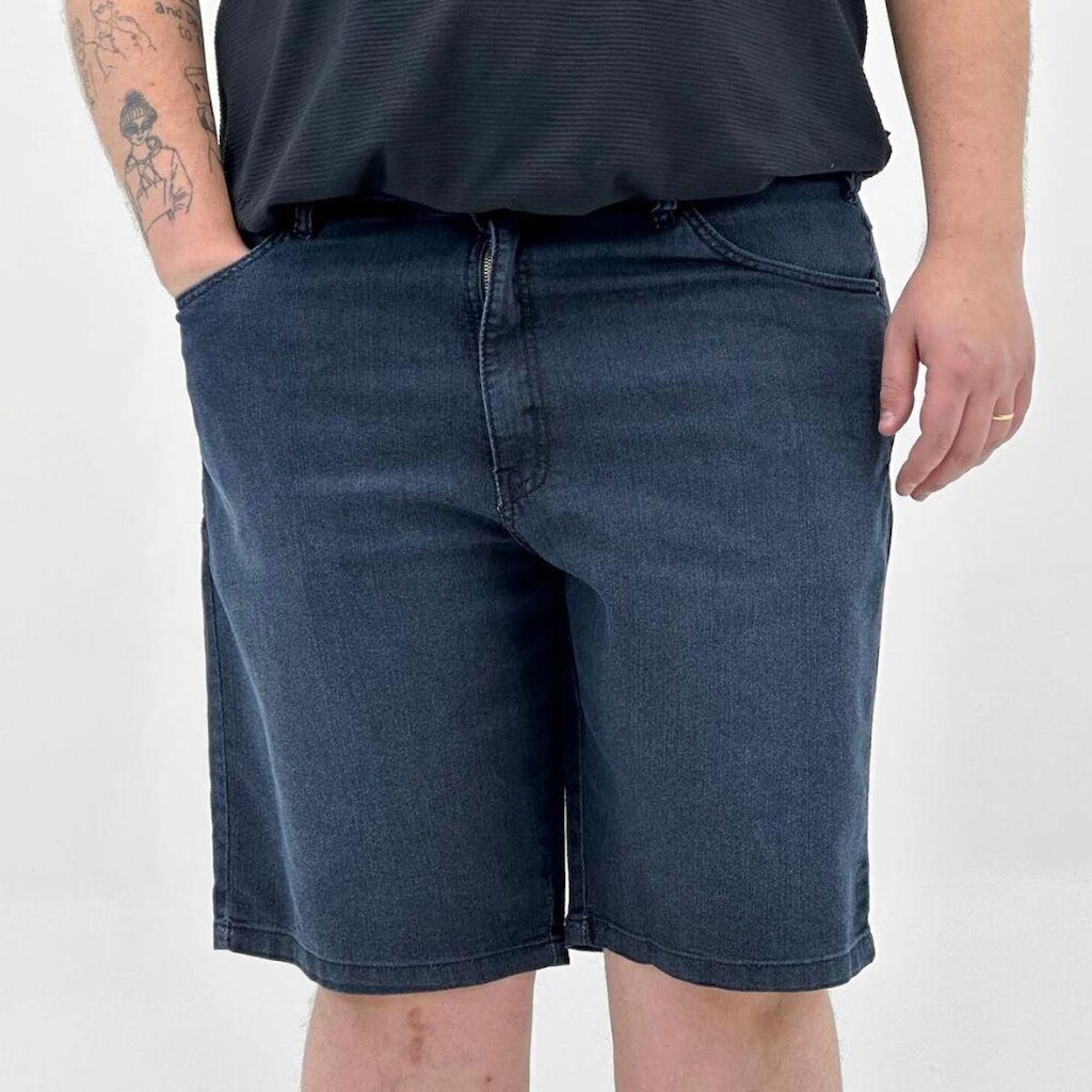 Bermuda Vilejack Plus Size Jeans Masculina