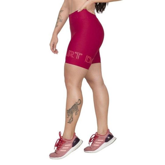 Bermuda Vlast Suplex Tecido Grosso Silk Zero Transparencia Cos Alto Academia Fitness Feminina 1045