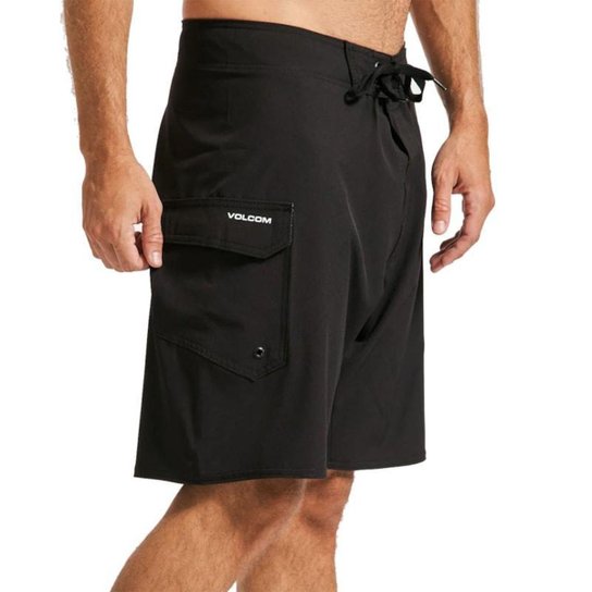Bermuda Volcom Lido Solid Preta