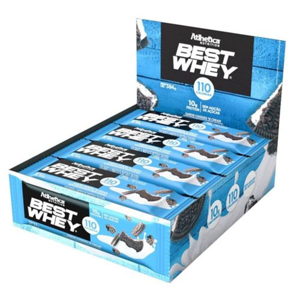Best Whey Bar Display Atlhetica Nutrition 12 barras